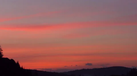 Evening Cloudscape time lapse. Stock Footage 66546267