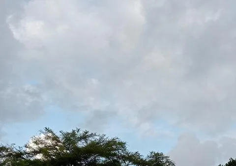 Evening cloudy sky Foto stock