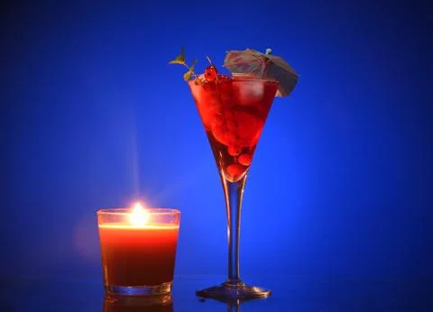 An evening cocktail. Stock Photos