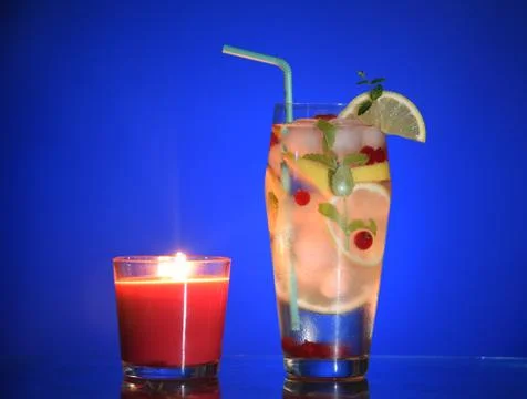 An evening cocktail. Stock Photos
