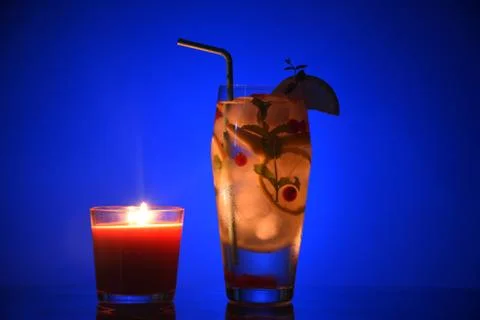 An evening cocktail. Stock Photos