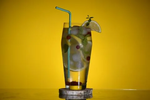 An evening cocktail. Stock Photos