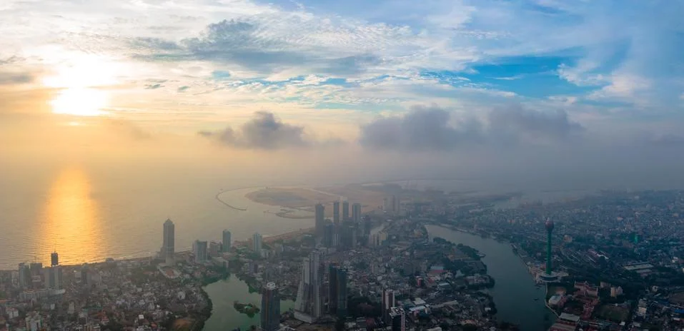 Evening in Colombo 库存照片