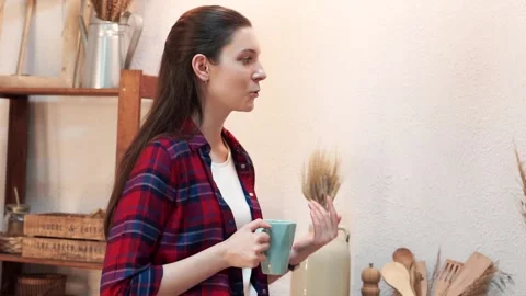 Evening conversation between two friends with tea Stock Footage 176338746