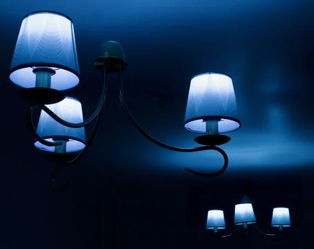 Evening dance of lights Stock Photos