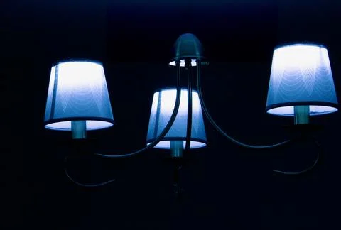 Evening dance of lights Stock Photos