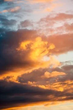 Evening dark cloudscape Stock Photos