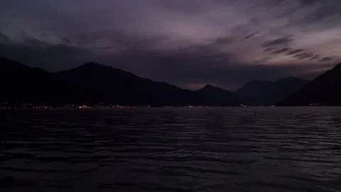 Evening dark purple landscape Stock Footage 236918503