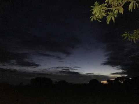 The evening dark view Foto stock