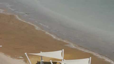 Evening dead sea coast Stock Footage 163077841