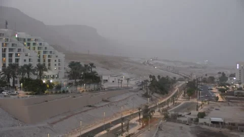 Evening dead sea coast 스톡 동영상 163079225