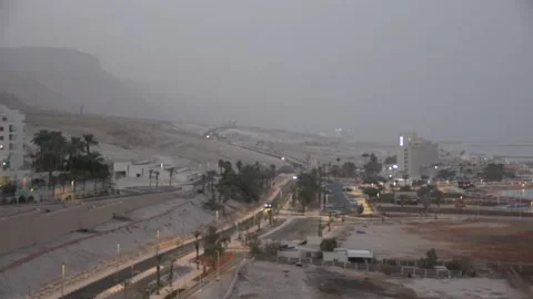 Evening dead sea coast 스톡 동영상 163079241