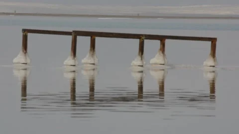 Evening dead sea coast Stock Footage 163079671