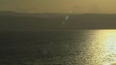 Evening At the Dead Sea Stock Footage 57190072