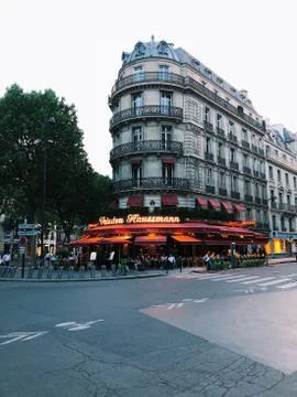 Evening dinner in Paris 스톡 사진