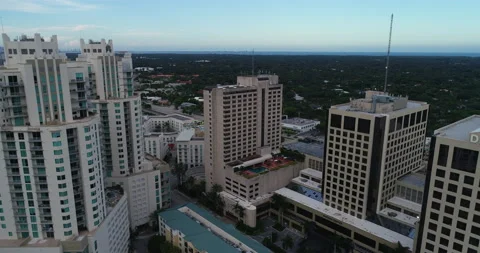 An evening in downtown Kendall Stock Footage 160503403