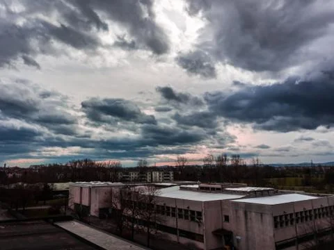 Evening dramatic sky Stock Photos