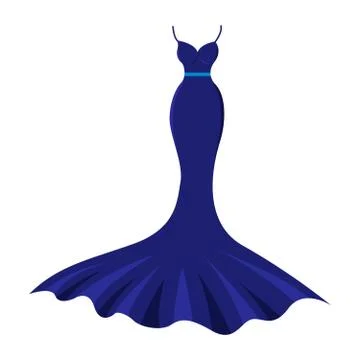 Evening dress Stock Illustration