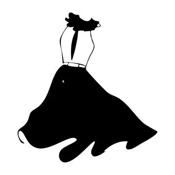 Evening dress Stock Illustration
