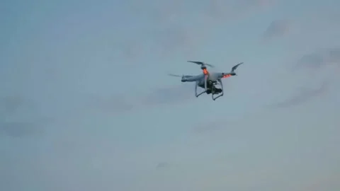 Evening Drone Flight A Serene View in the Sky Stock Footage 300412331