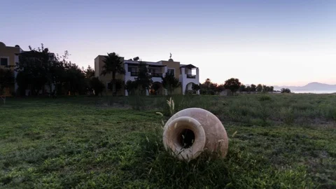 Evening in Greece 스톡 동영상 105934634