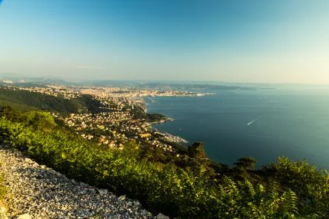 Evening in the gulf of trieste Foto stock