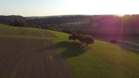 Evening Hills Of Bavaria Video stock 241688566