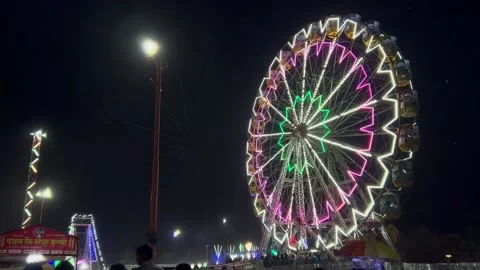 Evening Indian fair  Stock Footage 236452042