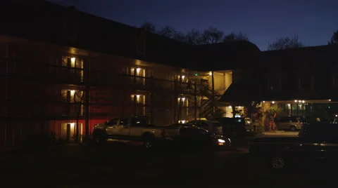 Evening at an inn in Grants Pass area in Oregon Stock Footage 59322169