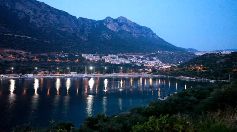 Evening in Kas, Turkey Video stock 53298094