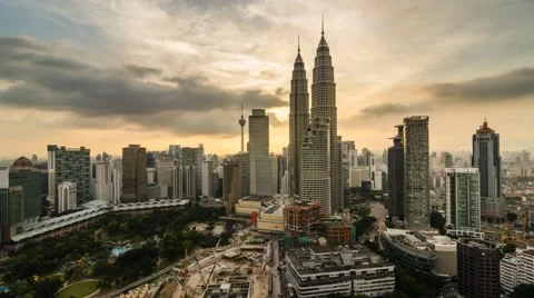 An Evening in Kuala Lumpur Stock Footage 59934780