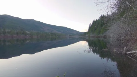 Evening lake Stock Footage 111110791