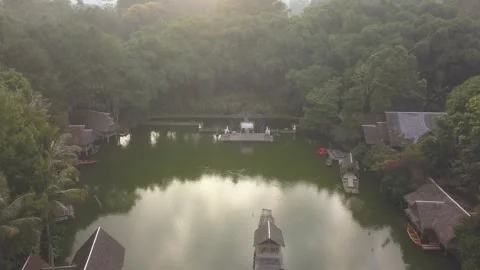 Evening lake Video stock 244649843