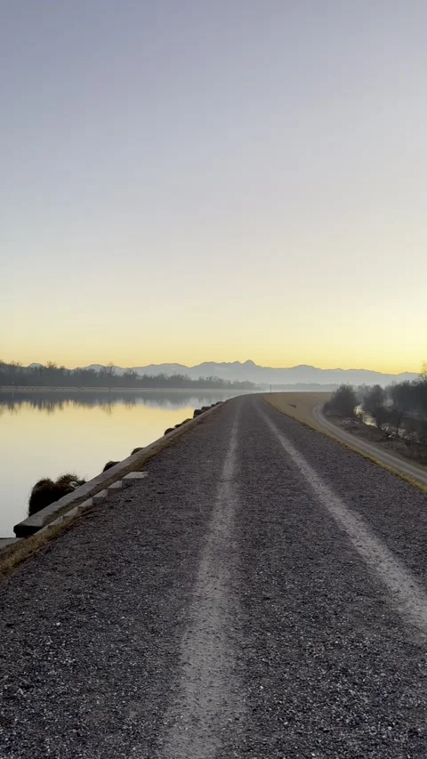 Evening lake Stock Footage 297810588