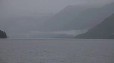 Evening on Lake Teletskoye Stock Footage 50886008