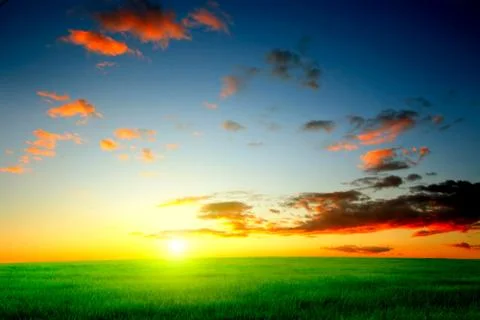 Evening landscape Foto stock