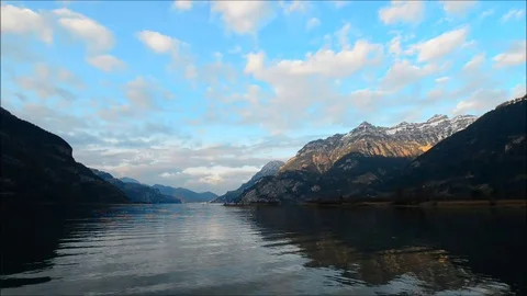 Evening landscape. Thunderbirds. Stock Footage 80555272