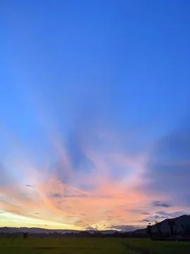 Evening landscapes Stock Photos