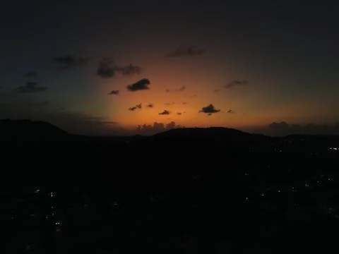 The evening with lasts sunrays Stock Photos