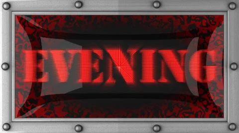 Evening on led Stockbeeldmateriaal 8716139