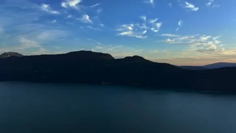 Evening light on the lake Stock Footage 320433650