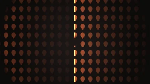 Evening lights creating shadow patterns of balloons on a Stock Footage 339325810