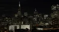 Evening Lights San Francisco Skyline Transamerica Pyramid Oakland Bay Bridge USA HD Footage