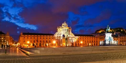 Evening in Lisbon 스톡 사진