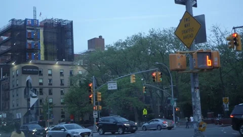 Evening at the lower east side, Manhattan, NYC [slowMo] Stock Footage 162953072