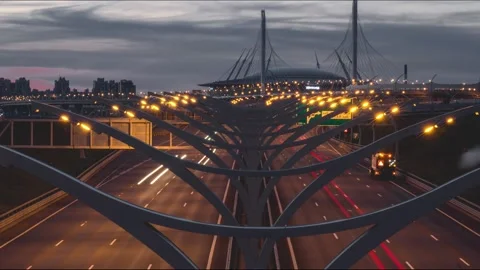 Evening magic timelapse Stock Footage 169029499