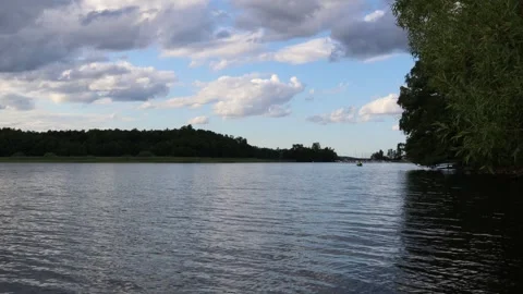 Evening at Mälaren lake. Stock Footage 246601217