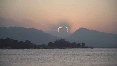 Evening marina, panorama Stock Footage 128236410