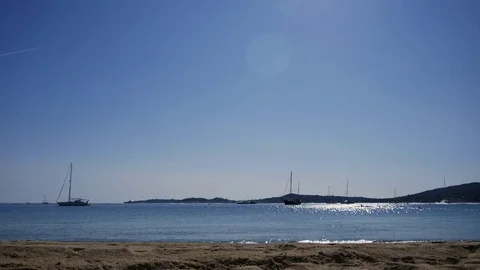 Evening Mediterranean Sea Stock Footage 79878863