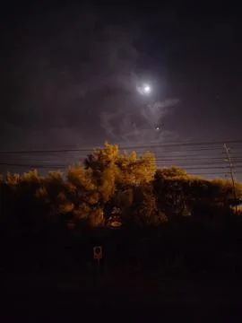 Evening moon Foto stock